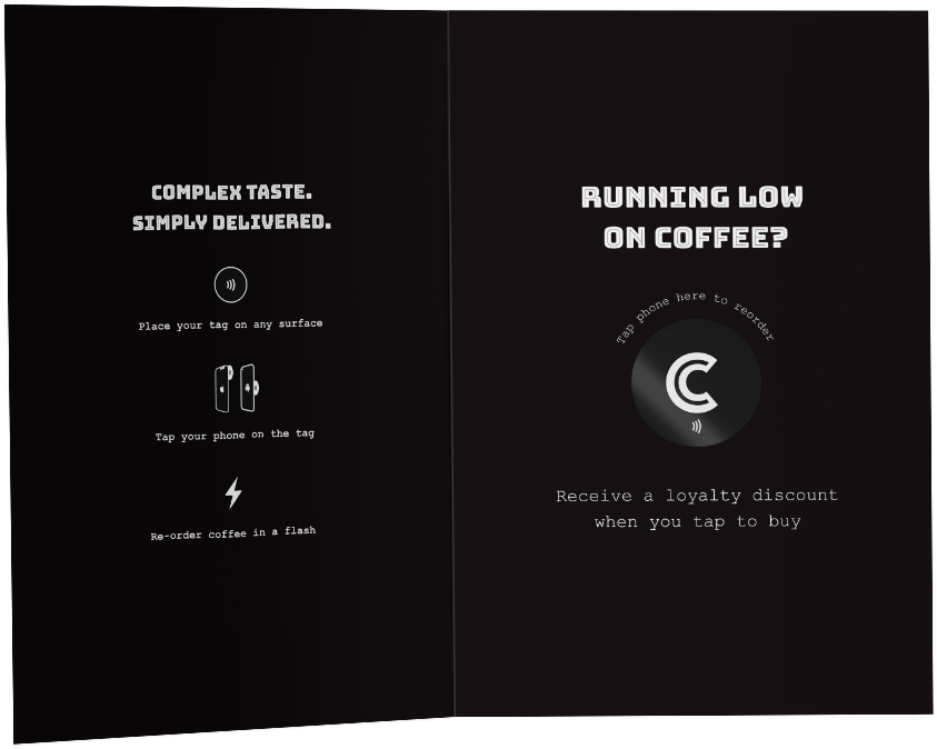 Complex Coffee Smart Coffee Reodering via NFC